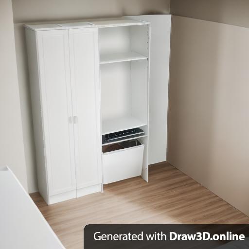 A photo of a White Closet cabinet