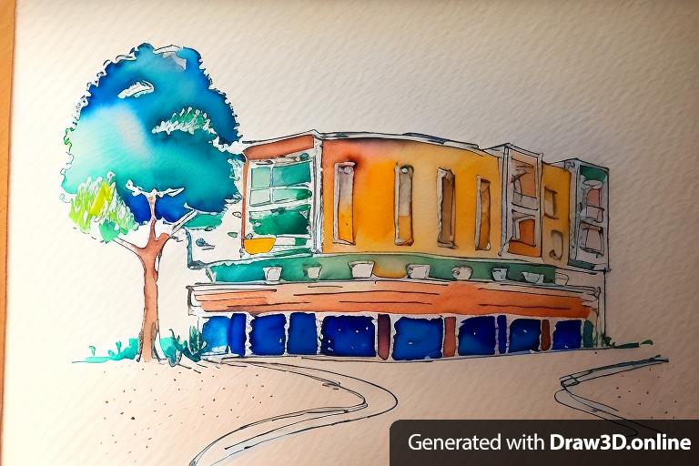 watercolor hand draw