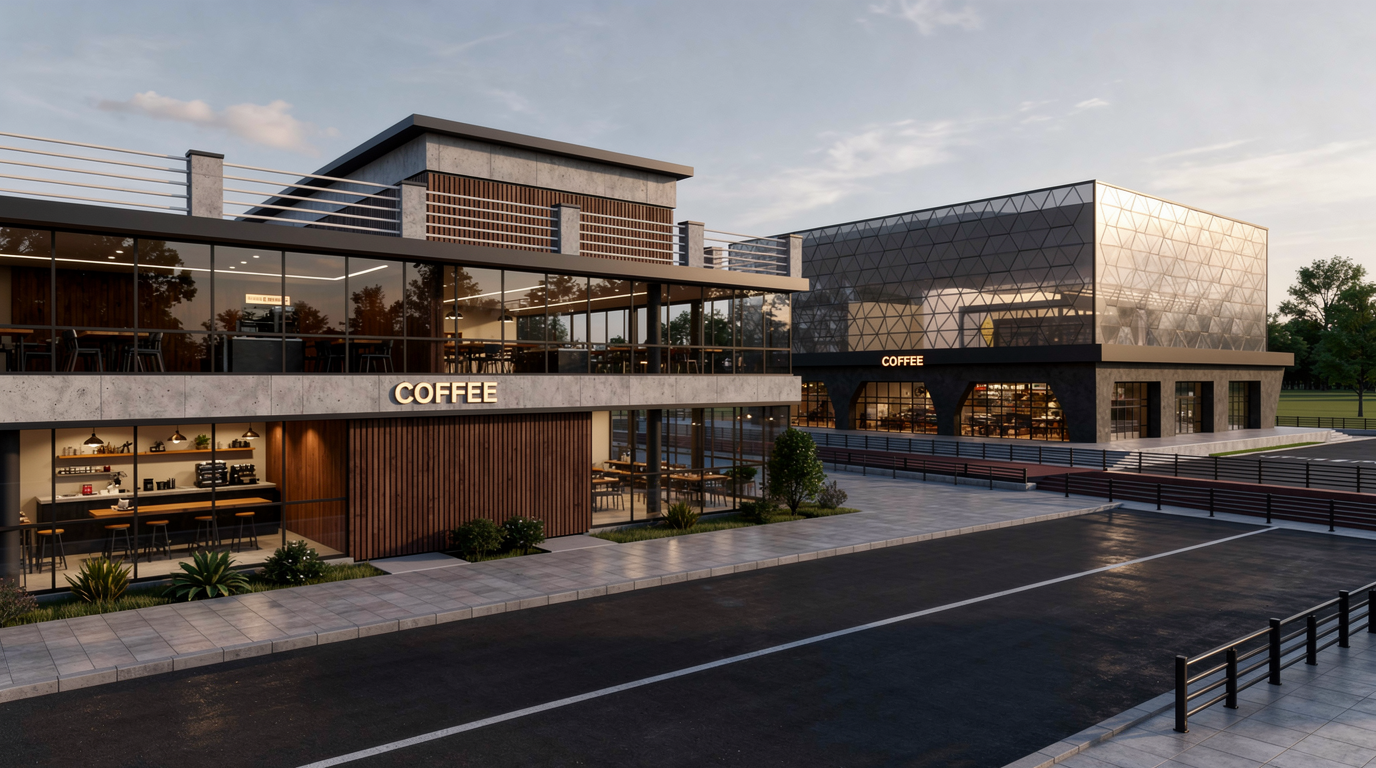 Rendered output from different camera angle